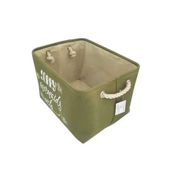 可摺疊棉麻收納盒-麻布置物籃-可客製化印刷LOGO_0
